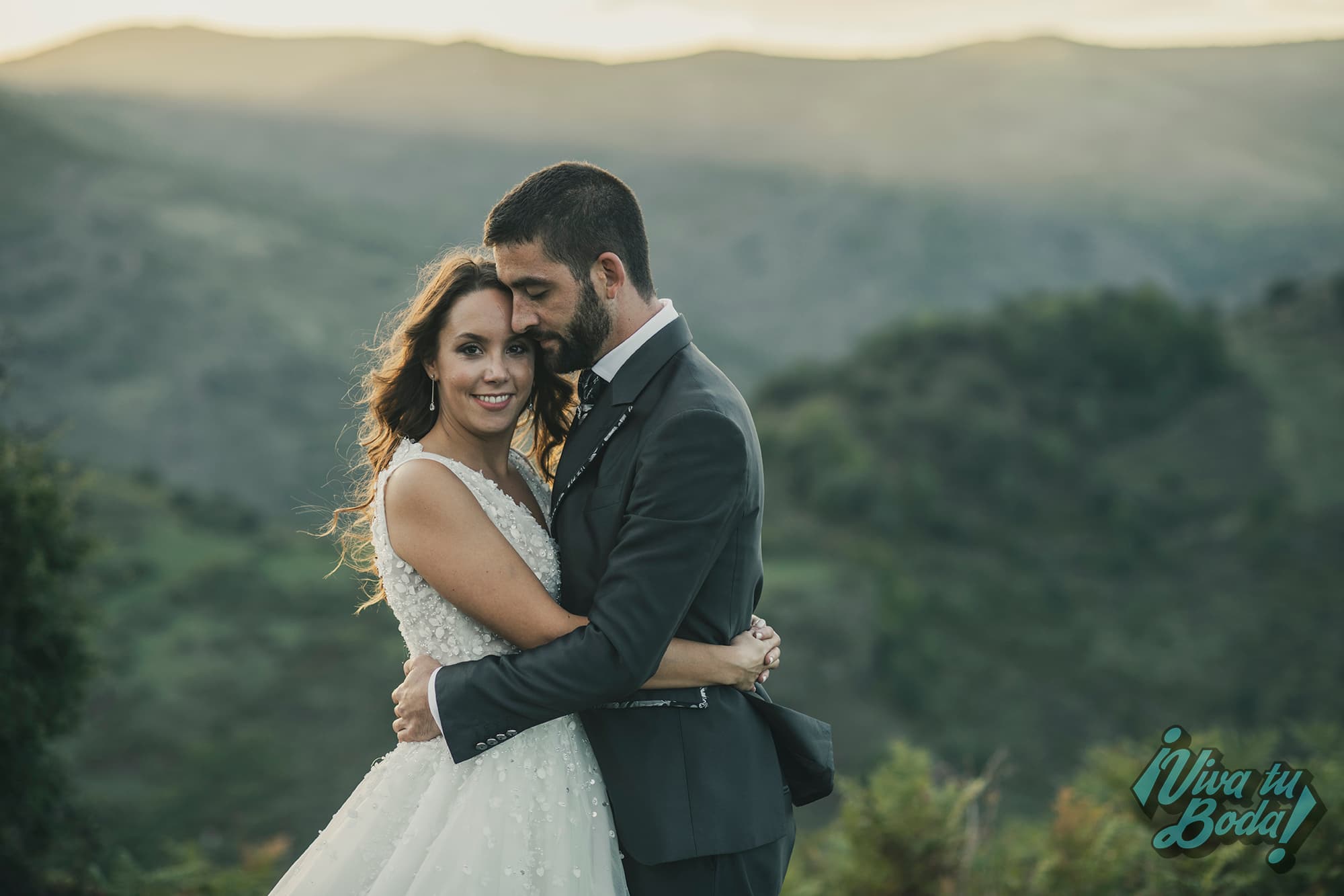 Reportaje de boda con las fotos realizadas en la montaña en La Rioja