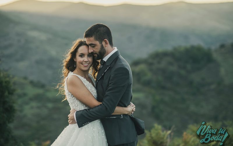 Reportaje de boda con las fotos realizadas en la montaña en La Rioja