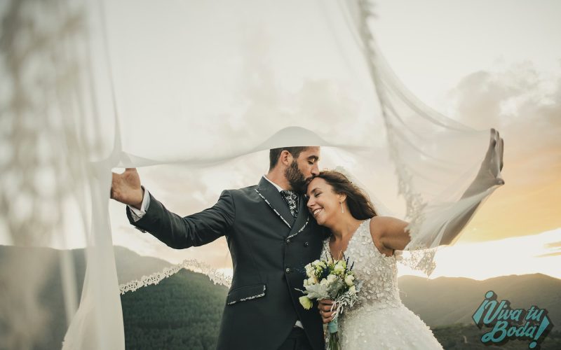 Reportaje de boda con las fotos realizadas en la montaña en La Rioja